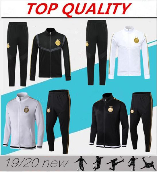 

2019 2020 algérie mahrez футбол куртка 19 20 bounedjah survêtement алжир майо-де-футовый vêtement де спорт налить, Black