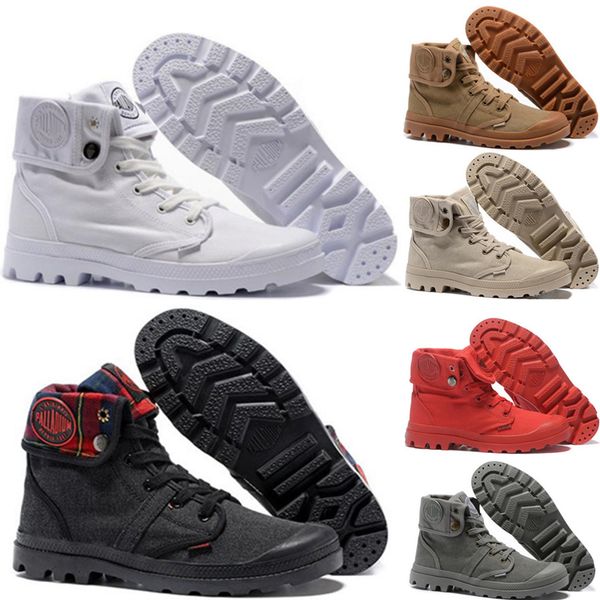 

дешевые классические палладиевые мартенс сапоги женщины мужчины дизайнер спортивные красные белые черные зимние кроссовки повседневные кросс, Black