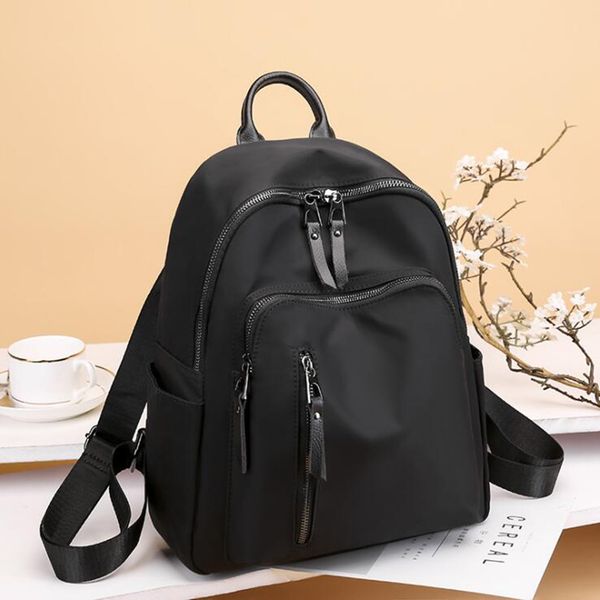

women backpack casual rucksack oxford school shoulder bag waterproof backpacks for teenage girls black student back pack