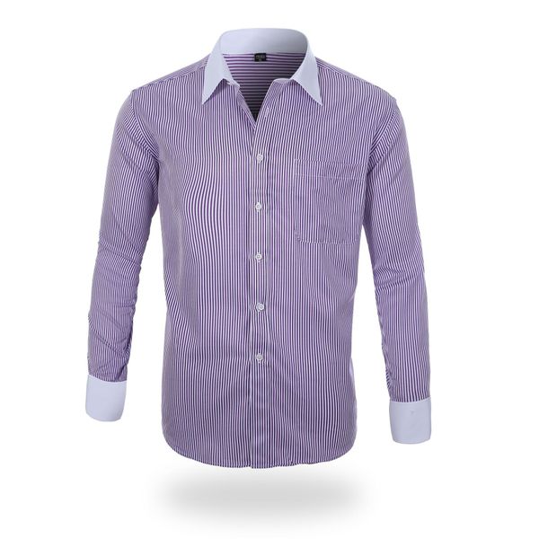 

мужские дизайнерские бизнес-повседневные двойного назначения свободные большой размер запонки с длинным рукавом французская рубашка, White;black