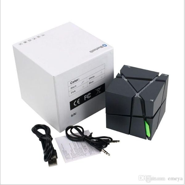 

qone wireless bluetooth speaker with microphone led flashing light subwoofer bluetooth column hifi surround sound hands speaker