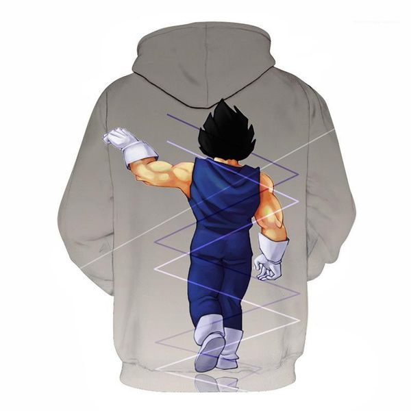 

mens hoodies plus size pullover sweatshirt long sleeve couple clothing the dragon ball anime peripheral print, Black