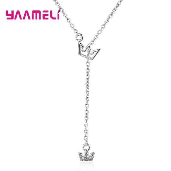 

new fashion wholesale 925 sterling silver charming cute stylish pendant adjustable chains necklace for woman wife nice gift