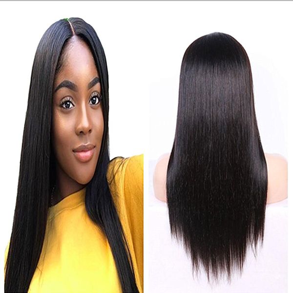 

24inch 360 lace frontal wigs pre plucked with baby hair straight peruvian remy human hair lace front wigs for black women