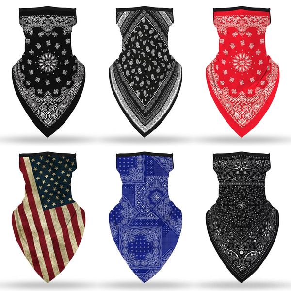 

qf4ow shipping women scarf face mask silk chiffon handkerchief outdoor dust-proof sunshade masks scarf party mask dust masks, Black