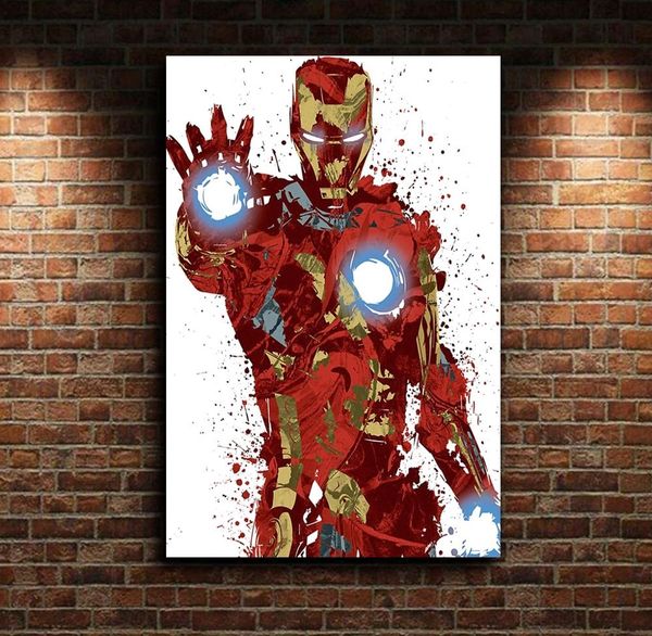 

iron man canvas poster wall art print kids decor home decor