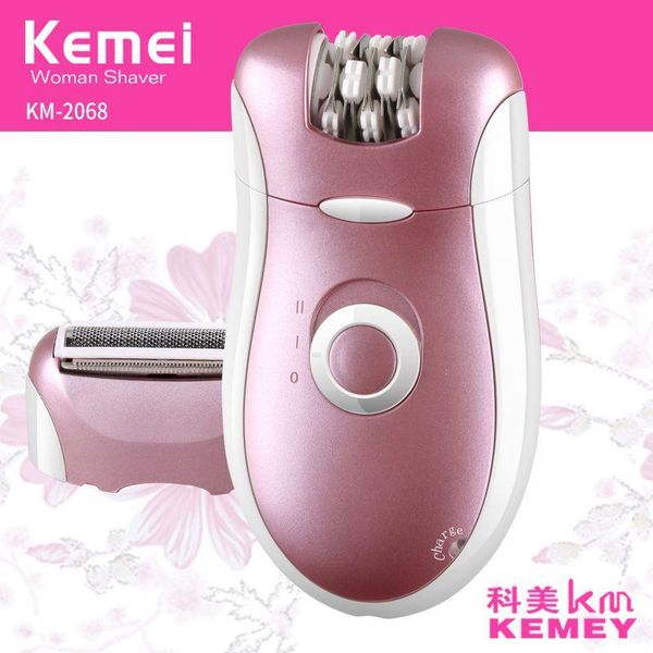 

kemei km-2068 epilator two-in-one epilator shaver color box packaging lady sha ing