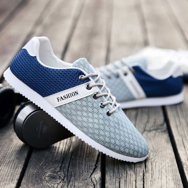 

men's casual shoes comfortable light vulcanize shoes men brand fashion sneakers lace-up outdoor shoe, Black