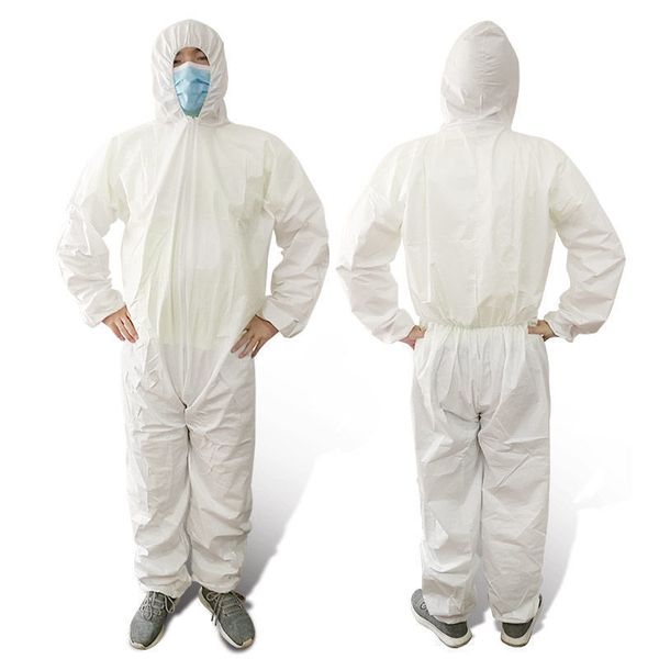 

one time coverall protective clothing anti dust and droplet men women work clothes suit multi function mma3265a