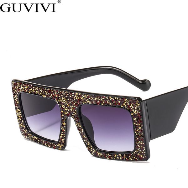 

2019 rhinestone women square sunglasses oversized men sunglasses frame luxury diamond mens sunglasses brand designer sun glasses ch01, Blue