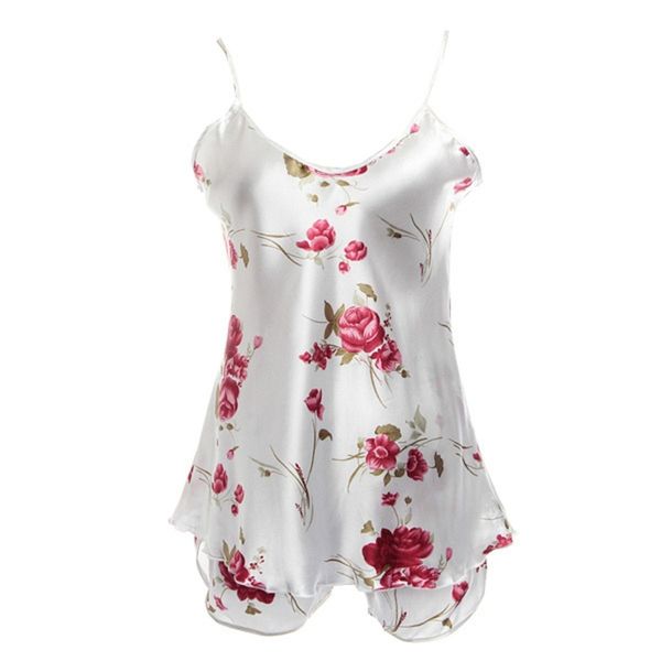 

women's sleepwear pajamas set blouse shirt +short pants, Black;red