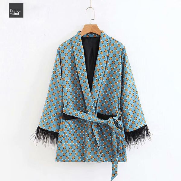 

fashion jacket women loose kimono coat bow tie sashes regular pockets tassel ladies decorate outerwear oversized autumn, Black;brown