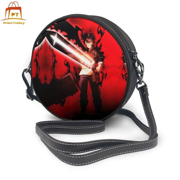 

черный клевер сумка черный клевер кожаный мешок crossbody женщины женщины сумки улица студент тонкий круглый кошелек