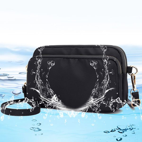 

korean mother shoulder bags multi-layer crossbody bags waterproof nylon cloth bag travel messenger handbags