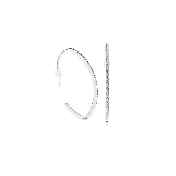 

classic design oval sparkle hoop earrings original box for pandora 925 sterling silver cz diamond beautiful women ear hook sets, Golden;silver