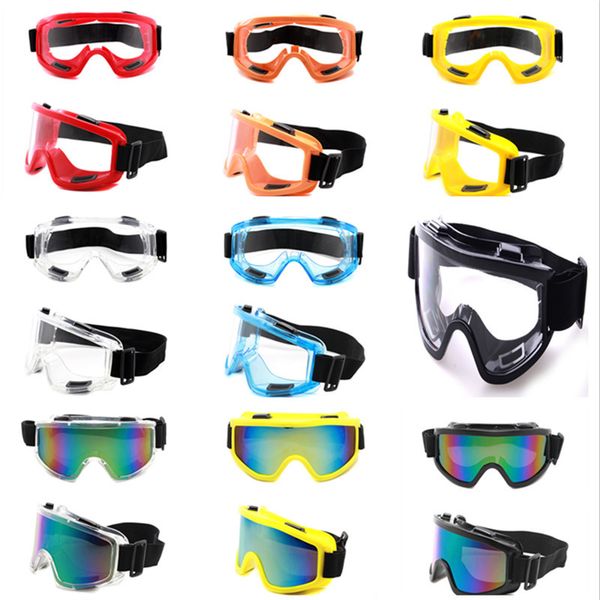 

fashion safety goggles outdoor sports antireflection full frame glasses protect eyes anti dust windproof skiing cycling protect glasses, Blue