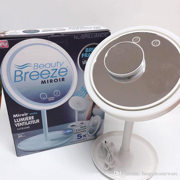 Led Lamp Makeup Mirror 3 In 1 Cosmetic Beauty Desk Top Makeup