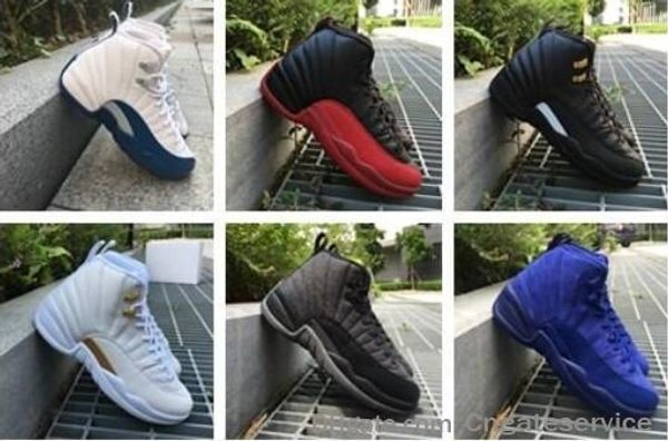 

with box 12 rising sun gym red wool psny mens basketball shoes 12s sports shoes sneakers 36-47