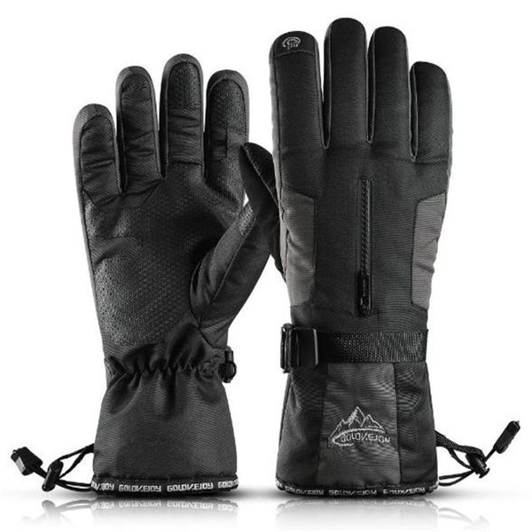 

sports skiing gloves golovejoy sk02 full finger thermal fleece waterproof cycling hiking touchscreen golves