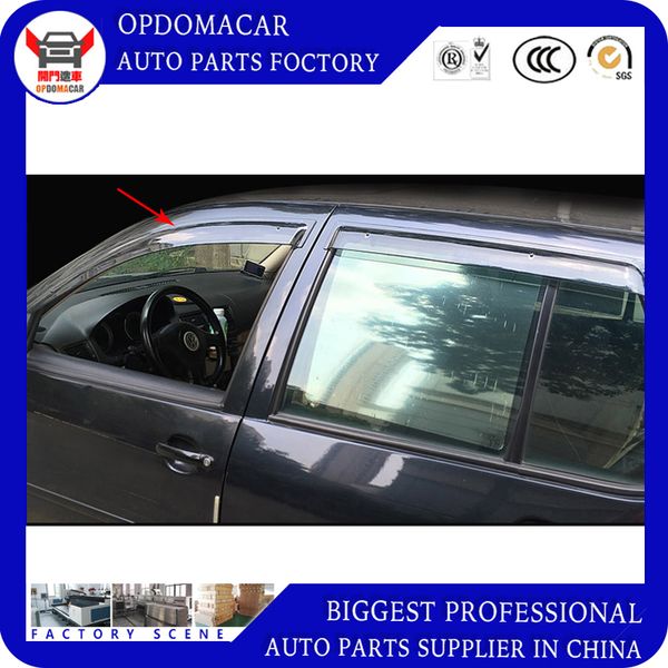 

4 piece injection molding trim vent shade rain sun wind deflector window visor for golf 4 golf 6 7