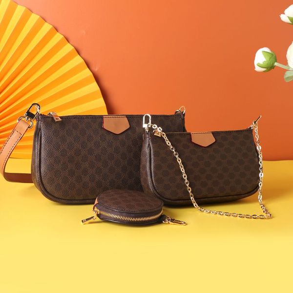 

3 шт кошелек сумки моды женщины любимые mulţi pochette аксессуары сумочка сумка цветок плечо кроссбоди мешок дамы кошельки