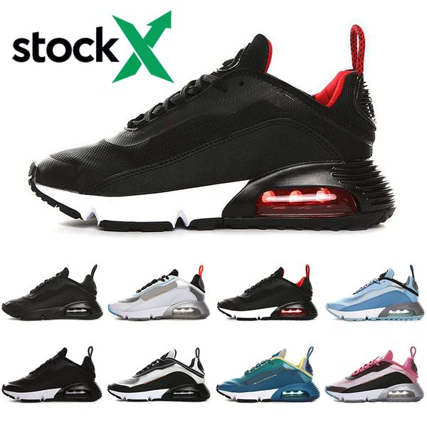 

air stock x 2090 men women running shoes bred triple black white oreo 2090s outdoors mens trainers sports sneakers szie 36-45, White;red
