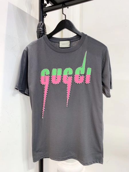 

2019 новые футболки женские блестки мода повседневная с коротким рукавом майки футболки