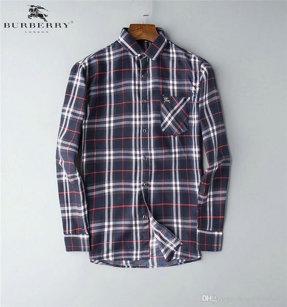 

brand mens designer long sleeve shirts firmate dress shirts fashion casual luxury shirt plaid shirt homme button up 046, White;black