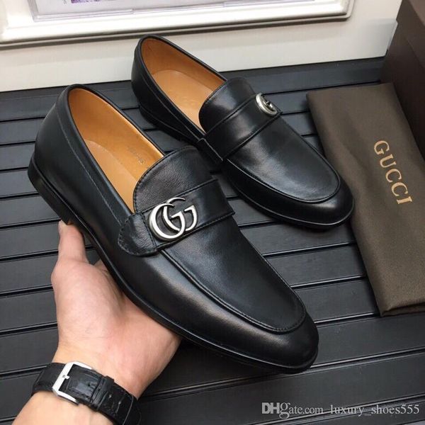 

2020 latest black leather casual shoes men casual shoes fashion trend comfortable shoe size 38-45 type 39745400588a