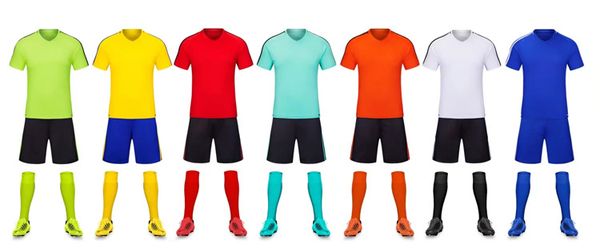

discount men training football sets with shorts uniforms reversible football jerseys for that home and away look kits sports c08-08, Blue;black