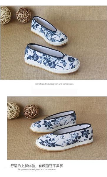 

old beijing cloth shoes national wind multi-layer cotton leisure restore ancient breathable tai chi wushu dance shoes