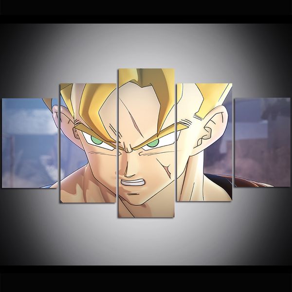 

5 piece large size canvas wall art dragon ball super universe oil painting wall art pictures for living room paintings wall decor