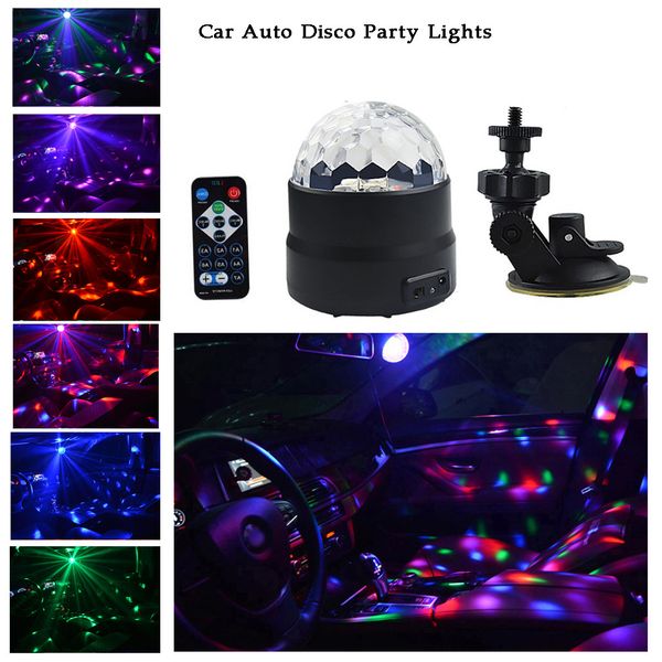 

car auto disco party lights strobe led dj ball sound activated bulb dance lamp car interior lighting luces led para auto