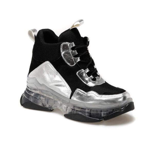 

flo texas silver women 's thick soled boots butigo, Black