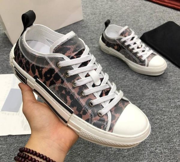 

2020 new 19ss oblique technology fabrics high help casual shoes b23 mens luxury designer shoes womens fashion casual shoes size 36-45 c11, Black