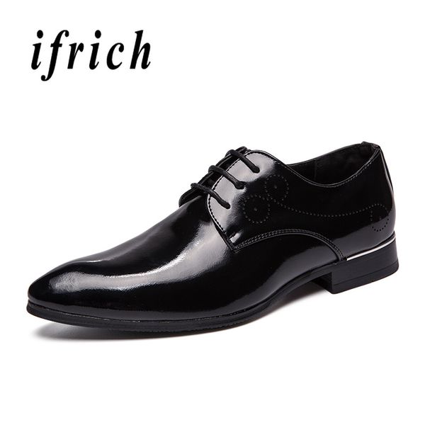 

men wedding dress shoes big size banquet classic mens leather casual shoes loafers men oxford formal shoesparty social footwear, Black