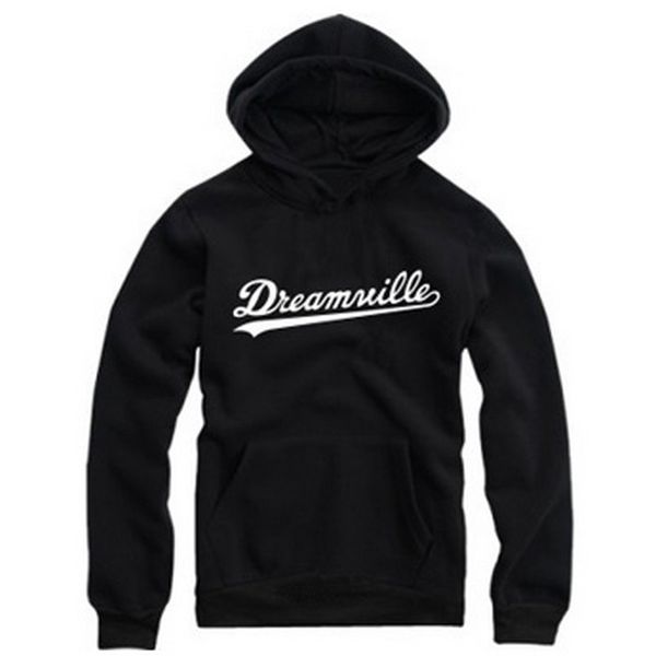 

hoodies men hip hop dreamville j cole thick hooded swag letter fleece j cole hoodie winter hoodies men, Black