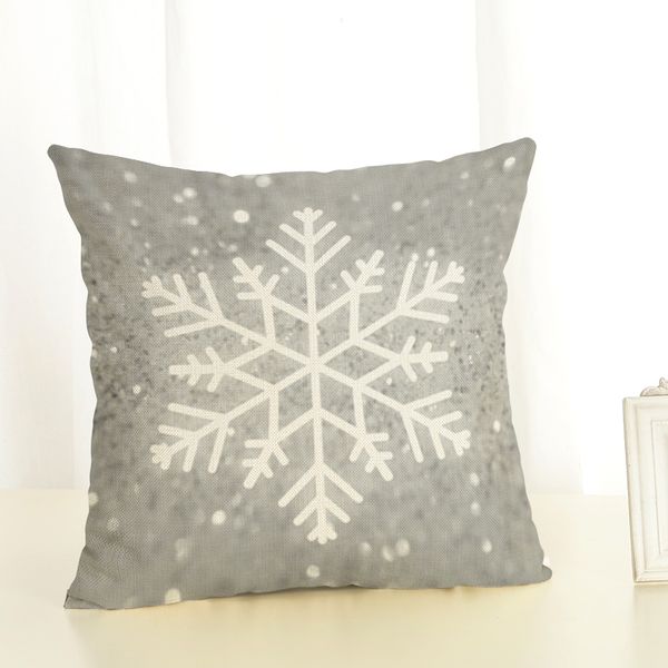 

christmas cushion cover snowflake printing happy day joy holiday gifts christmas tree throw pillow pillowcase sofa home decor