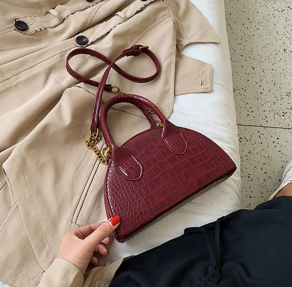 

luxury handbags purses lady designer fashion women bag crocodile skin women shoulder bag fashion shell mini handbag lady cow#99