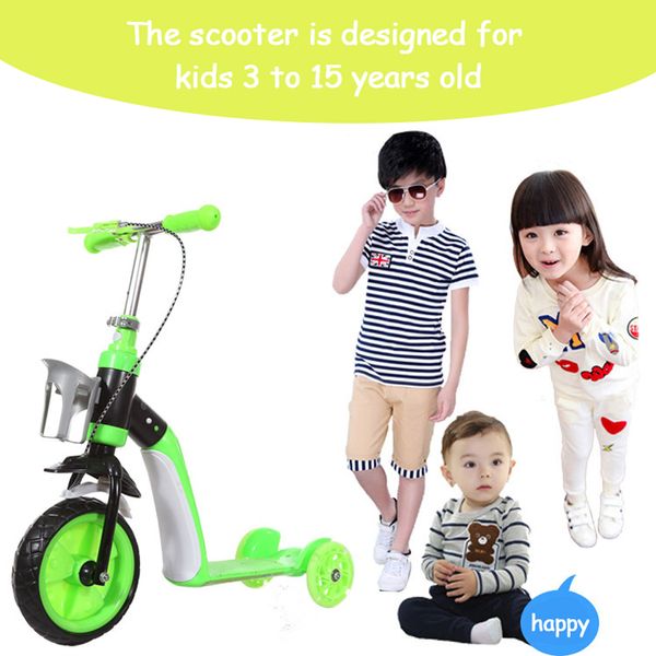 

3 wheels kids scooter children three wheel bike 3 in 1 bike ride on cars baby scooter tricycle ride on toys