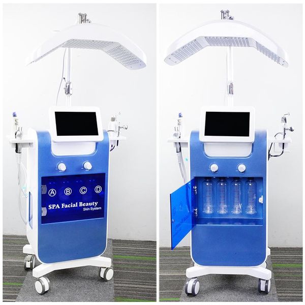 

spa use hydra microdermabrasion machine diamond dermabrasion skin peel hydrafacial equipment 8 handles hydrofacial care with led light