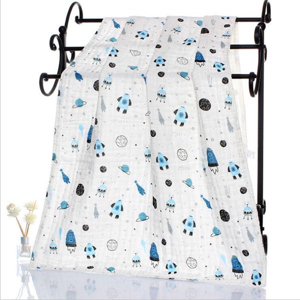 

six layer 100% cotton blanket newborn baby swaddling super comfy bedding blankets swaddle wrap babies muslin blanket 110*110cm