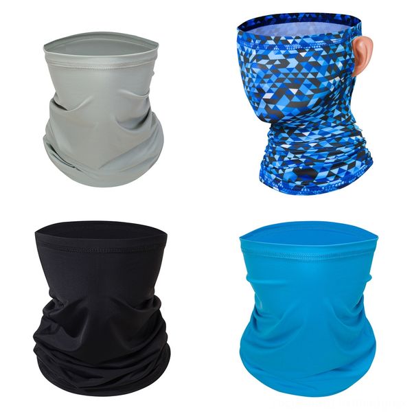 

tj5mt women scarf face half 38 scarf silk chiffon handkerchief outdoor windproof mask face dust-proof sunshade masks styles, Black