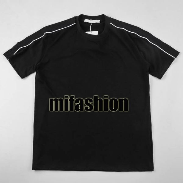 

19ss Spring Summer Luxury Europe France Paris Band Satin Ribbons T-shirt Fashion Men Women Clothing Cool Skateboard T Shirt Casual Tee