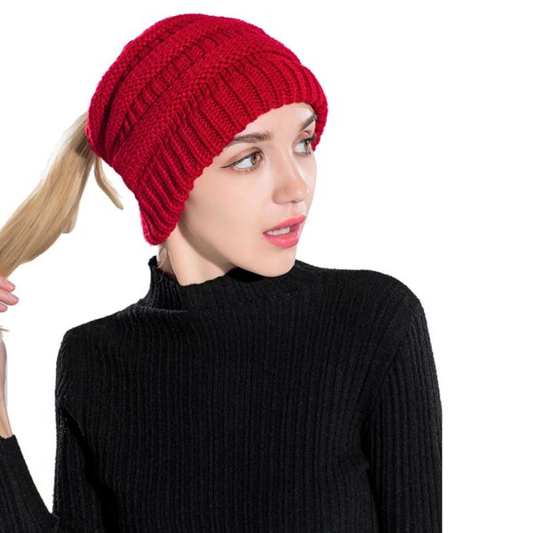 

kancoold fashion winter hat women crochet knit cap skullies beanies warm caps female knihats ladies skull slouchy caps pj0823, Blue;gray