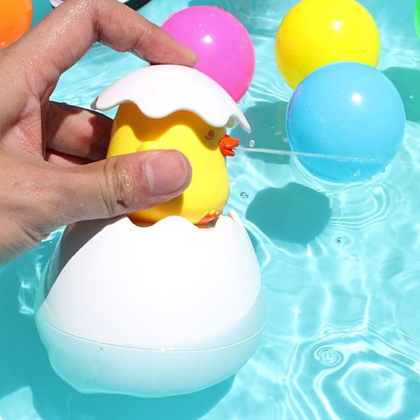 

baby cloud duck egg penguin egg water spray rain swimming plaything bathing toys cloud funny toys beach child toys kids gift