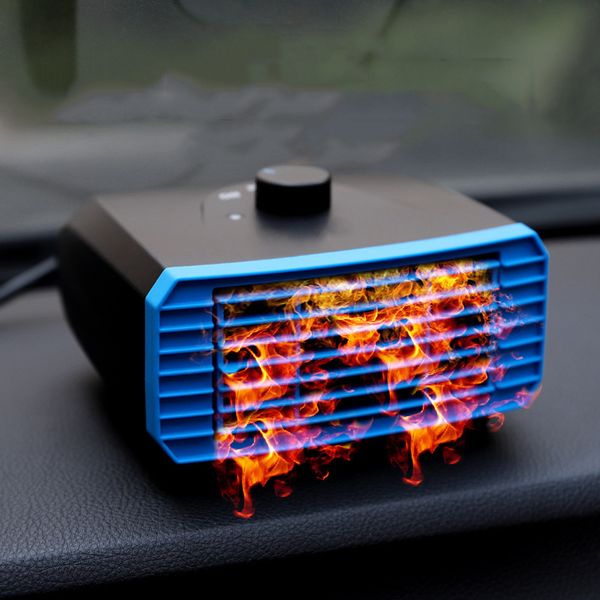 

car heater 2 in 1 120w 12v/24v universal multicol cold and mode electric heater defroster for rv motorhome trailer trucks