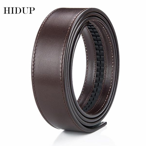 

hidup 100% pure cowhide leather automatic styles belts men strap only genuine belt 35mm width without buckle nwj631, Black;brown