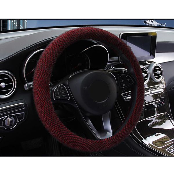 

interior steering wheel cover accessories winter plush warm comfortable