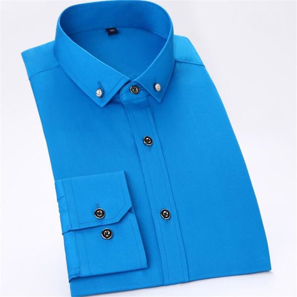 

men shirt 100%cotton long sleeve plain color brand dress shirts men m7105 s  l xl xxl 4xl, White;black